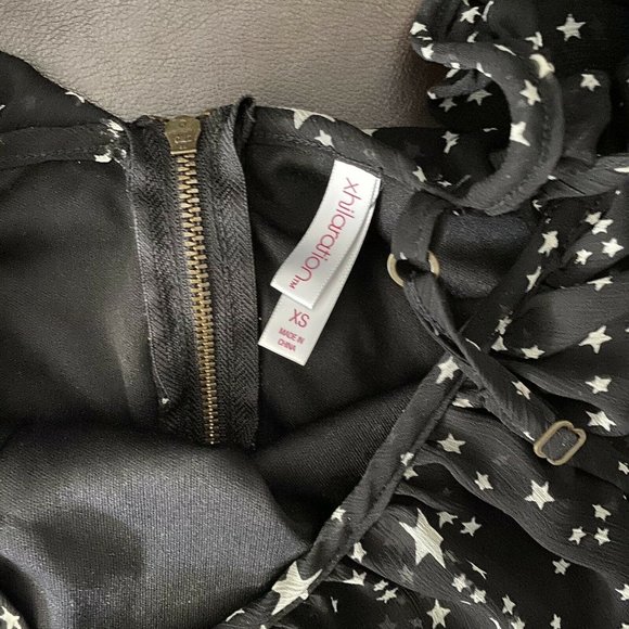 Xhilaration Women's Dress Cold Shoulder Maxi Layer - Picture 4 of 5